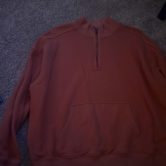 aerie Tops - dusty orange aerie pullover crewneck